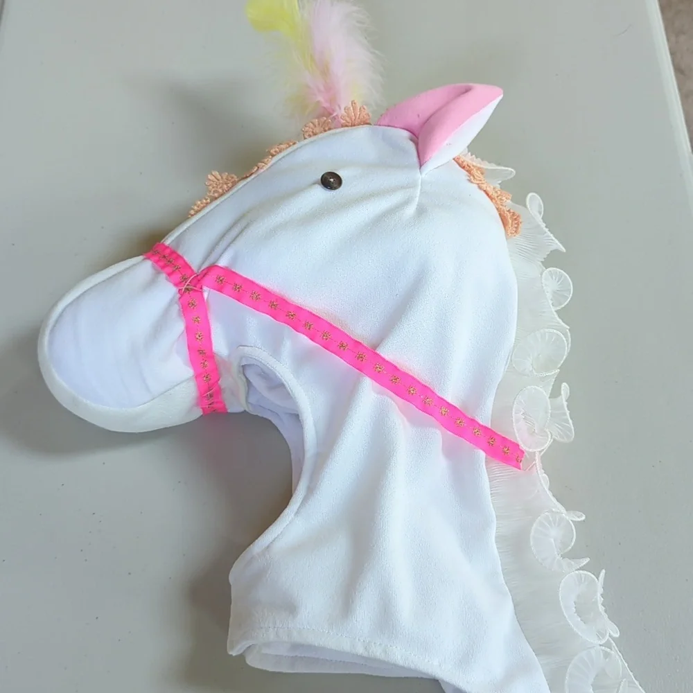 Unicorn/pony white costume head